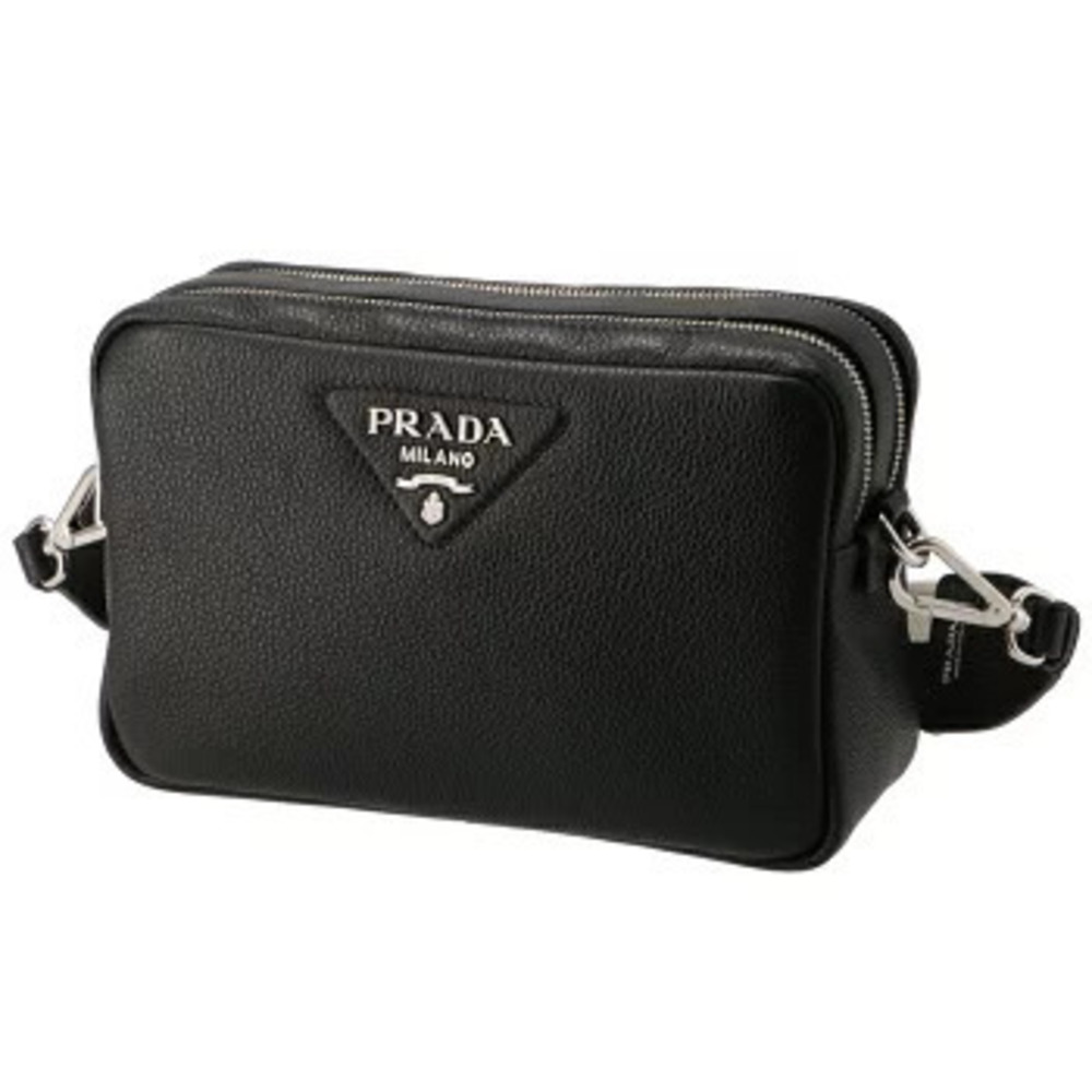 Prada Crossbody Bag Shoulder Black Strap Logo